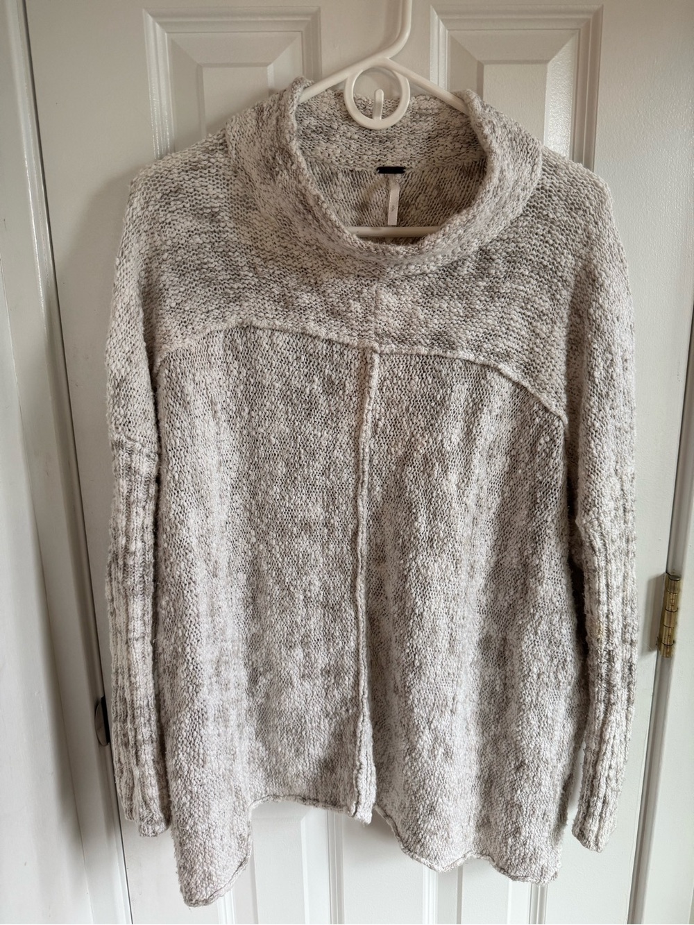 Free People Sz S Cozy loose weave mock Turtleneck Sweater